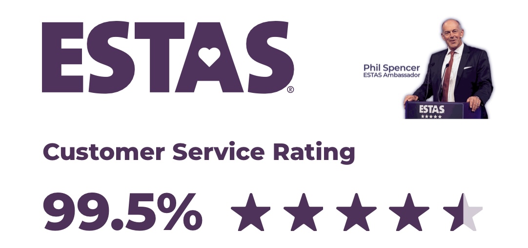 ESTAS Customer Service Rating 99.5%